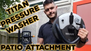 Titan Pressure Washer Patio Attachment Review [upl. by Ahsennod]