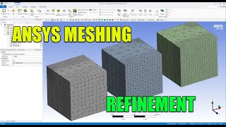 ✅ Ansys Meshing Tutorial 03  Mesh Refinement  Ansys 2020 R1 [upl. by Nyar]