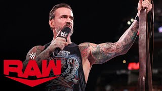 CM Punk wants Drew McIntyre in a Strap Match at WWE Bash in Berlin Raw highlights Aug 19 2024 [upl. by Airekat390]