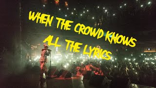 🔥 WHEN THE CROWD KNOWS ALL THE LYRICS 🔥 [upl. by Akinna]