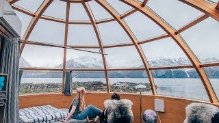 Staying in GLASS IGLOOS IN NORWAY [upl. by Harriet]