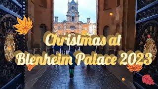 Christmas at Blenheim Palace 2023 Full Tour Sleeping Beauty Christmas Lights MarketbSanta amp Fair [upl. by Oicirbaf925]