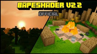 OFFICIALBAPE SHADER V22SHADER FOR MCPE 111112113114 [upl. by Lebasiram]