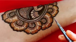 Latest Bridal Mehndi Design for Full Hand Easy Dulhan Mehandi Design 3D Wedding Henna Mehendi [upl. by Norvil722]