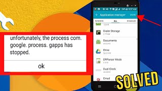 How To Fix Unfortunately The Process ComGoogleProcessGapps Has Stopped AndroidSamsung [upl. by Zenda]