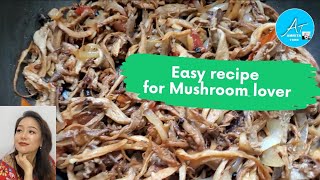 Dried Mushroom recipe Easy healthy way Amrita Time [upl. by Arayk]