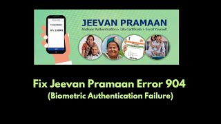 How to Fix Jeevan Pramaan Error 904  Biometric Authentication Failure  Fix RD Service Error [upl. by Rider]