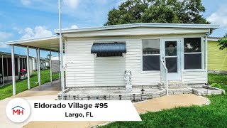 Largo Florida Mobile Home For Sale in Eldorado Village Lot 95  MH Resales [upl. by Koffman]