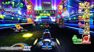 Mario Kart Arcade GP DX 118 Arcade Gameplay Walkthrough Part 4 PACMAN Cup Mirror Longplay [upl. by Afrika]