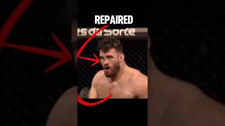 ‼️ 👺during a match the fighter repaired his broken nose using his hand PewDiePie boxing ufc mma [upl. by Ridglee]