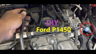 Ford Fusion code P1450  Unable to Bleed Fuel Tank Vaccum  DIY fix [upl. by Bilow296]