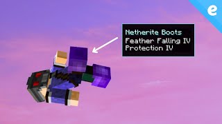 How High Can You Fall With Feather Falling IV in Minecraft [upl. by Eitsirc]