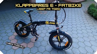 Jeep FR 7020 klappbares E Fatbike Aufbau Test amp Fazit [upl. by Edlun]