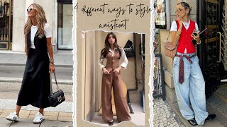 quot4 Stylish Ways to Rock a Waistcoat for Women  Fashion Tips amp Outfit Ideasquot [upl. by Auhsej]