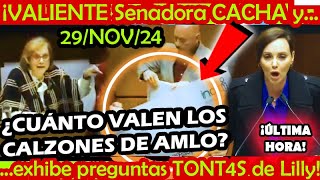 ¿ CUANTO VALEN LOS CALZONES DE AMLO  ¡ SENADORA EXHIBE PREGUNTAS TONTAS DE LILLY TELLEZ [upl. by Greff]