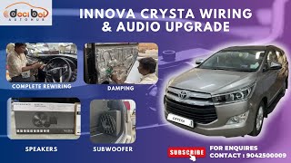 2 Way Passive Setup for INNOVA Crysta with JVC HEADUNIT  DLS AMPLIFIERS  INFINITY SPEAERS amp SUB [upl. by Bernice991]