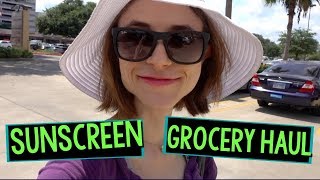 BODY SUNSCREENS I LOVE amp GROCERY HAUL [upl. by Ammadis]