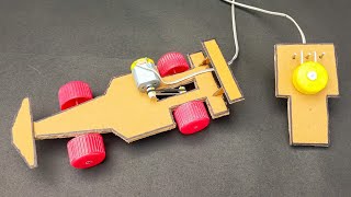 How to make remote control car  How to make rc car with cardboard [upl. by Dominica]