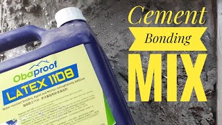 How to prepare bonding cement mix for tile installation  Cara penyediaan bancuhan simen Mozek [upl. by Ettereve]