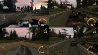 FlatOut UC SplitScreens 4 players [upl. by Dnomsad]