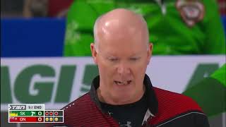 Draw 11  2022 Tim Hortons Brier  Flasch SK vs Howard ON [upl. by Monaco292]