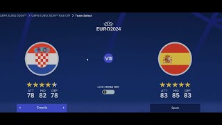 FC24 SPAIN VS CROATIA 14 RTX 2060 SUPER INTEL I5 12TH [upl. by Erdua]