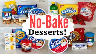 5 NO BAKE DESSERTS  The EASIEST Tasty Summer Recipes  Julia Pacheco [upl. by Ecyaj]