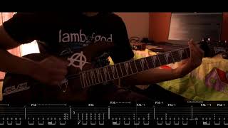 Lamb of God  Resurrection Man Guitar Cover  Screen Tabs  AKR1 [upl. by Jacobo]