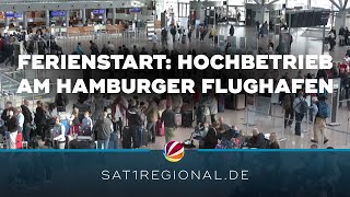 Herbstferienstart Hochbetrieb am Hamburger Flughafen [upl. by Cud]