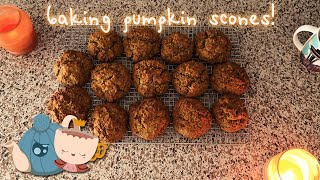 ASMR Baking Pumpkin Oat Scones impromptu eartoear soft spoken binaural [upl. by Savory]