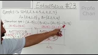 Diferencia Simétrica v5 Teoría de Conjuntos Leyes de Morgan Mate 6 y 7 Profe Chan [upl. by Elehcin]