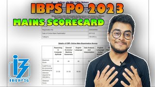 My IBPS PO MAINS SCORECARD 2023  Not selected for interviews ibps ibpspomainsresult ibpspo [upl. by Nawak]