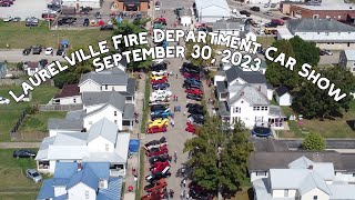 Laurelville Fire Department 5th Annual Car Show September 30 2023 drone view 4K [upl. by Aztiraj476]