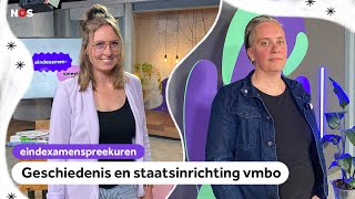 Examenspreekuur geschiedenis en staatsinrichting vmbo met docenten Chantal en Jikkemien [upl. by Enivid]