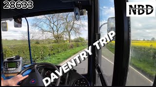 Daventry d3 stagecoach bus 28633 Weedon Nether heyford Flore Dodford small village roads [upl. by Alexi565]