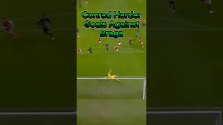 Conrad Harder Goals Against Braga soccer sportingclubedeportugal futbol portugal [upl. by Hanima613]