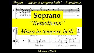 Haydn  Missa In Tempore Belli  Paukenmesse  5 Benedictus  Soprano [upl. by Nho]