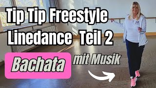 Bachata💃 Linedance zu Bachata 🕺 perfekt für Beginner mit einzählen zu Musik Partytanz [upl. by Nirehtak]