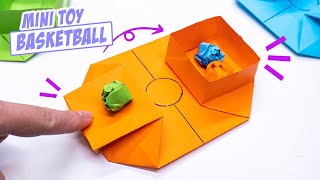 Easy origami moving paper toys  Mini toy basketball pop it [upl. by Austina]