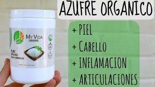 Azufre Organico para Piel  Caida de Pelo  Colageno  Inflamacion  Articulaciones [upl. by Rolecnahc]