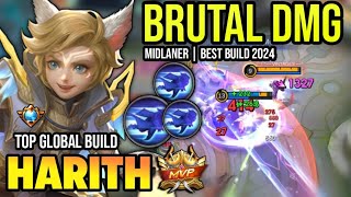 HARITH BEST BUILD 2024  TOP GLOBAL HARITH GAMEPLAY  MOBILE LEGENDS✓ [upl. by Woodhouse]