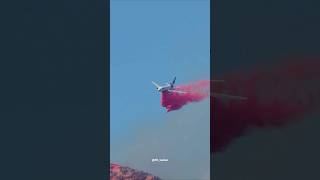 McDonnell Douglas DC10 Tanker 911 performing a retardant drop over Airport Fire [upl. by Milli]