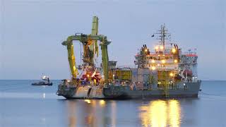 Boskalis  BLYTH export cable shore landing [upl. by Galer]