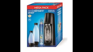 Sodastream Spirit Mega Pack  Sparkling Water Maker with Gas Cylinder UNBOXING [upl. by Haddad412]