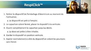 Utilisation du RespiClick TM [upl. by Aihsyla139]