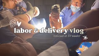 LABOR AND DELIVERY VLOG  BIRTH VLOG  Induced at 39 Weeks  Epidural RAW amp REAL Rainbow Baby [upl. by Chelton]