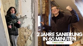 Timelapse Haus sanieren in Eigenleistung  Vom Lost Place zu gemütlichem Zuhause [upl. by Ahsert]