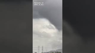 Possible tornado forms over Montebello California [upl. by Bartram]