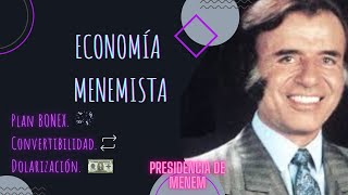 Carlos Menem economía resumen [upl. by Aikem]