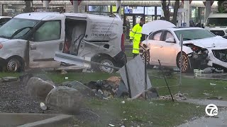 Stolen car crashes into van in St Clair Shores [upl. by Atidnan573]